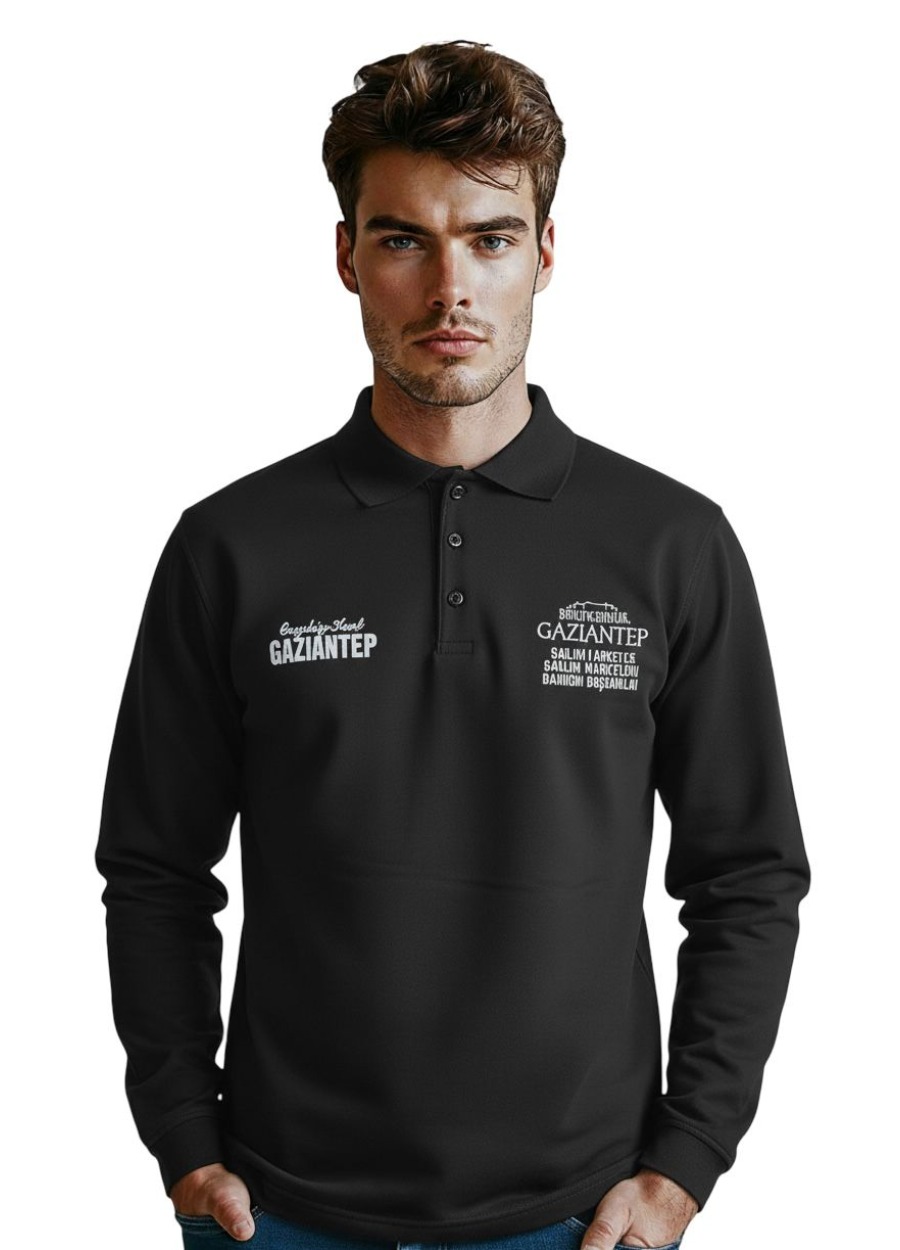 Polo Yaka Sweatshirt 